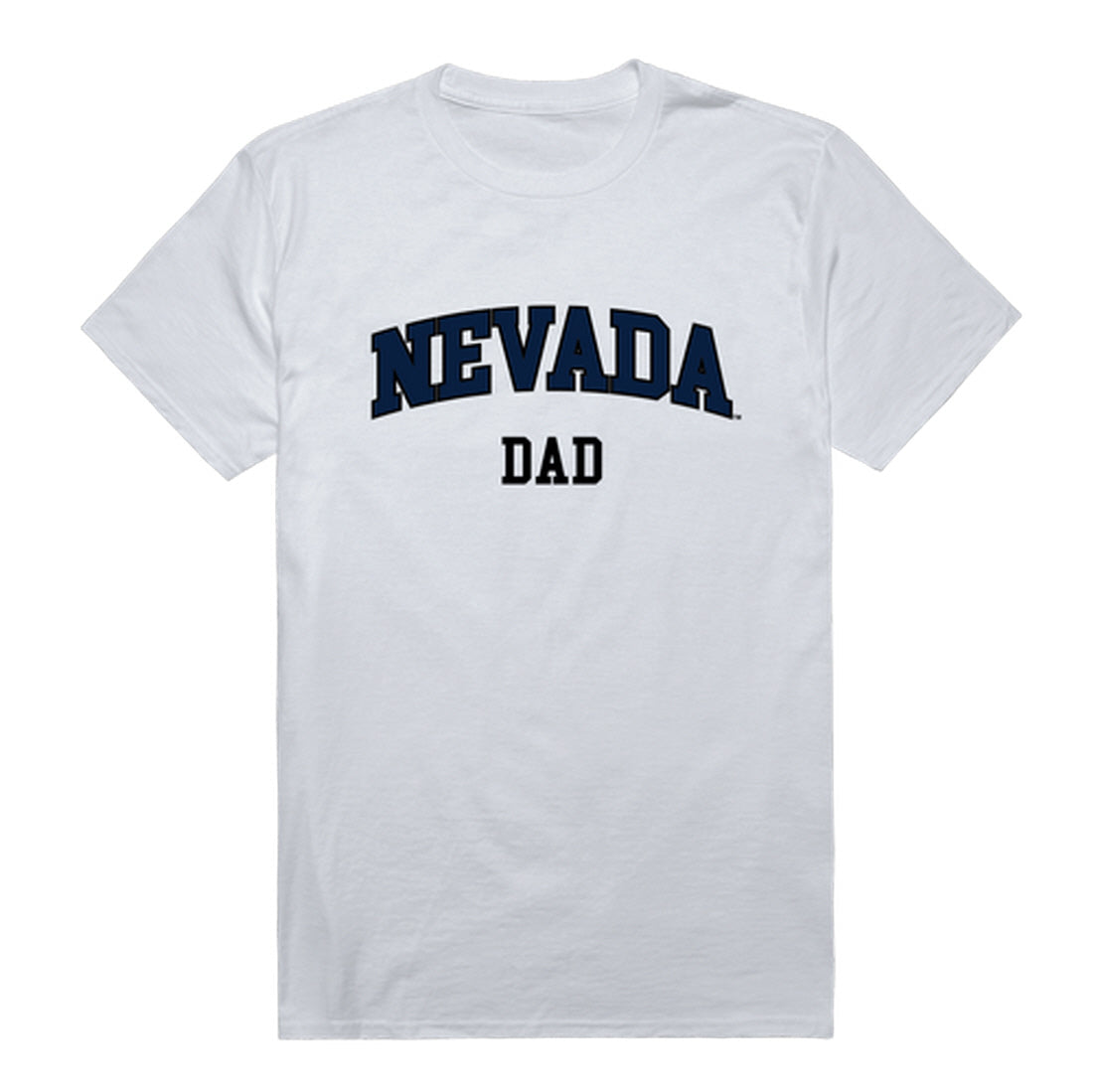 University of Nevada Reno Wolf Pack Dad Tee T-Shirt - Heather Grey, Small