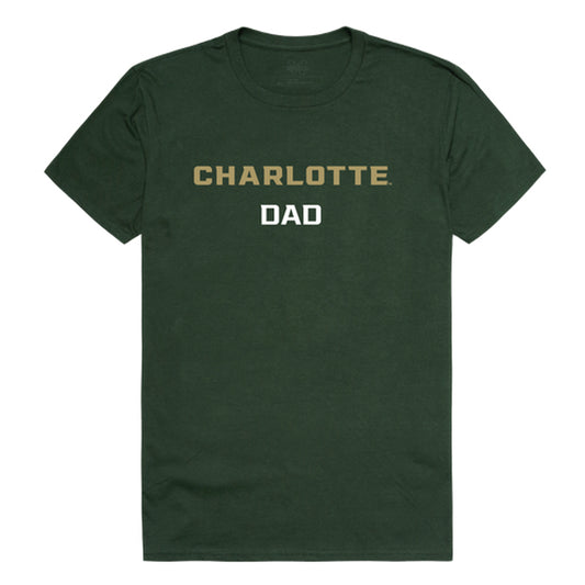 University of North Carolina at Charlotte 49ers Dad Tee T-Shirt - Forest Green, Small