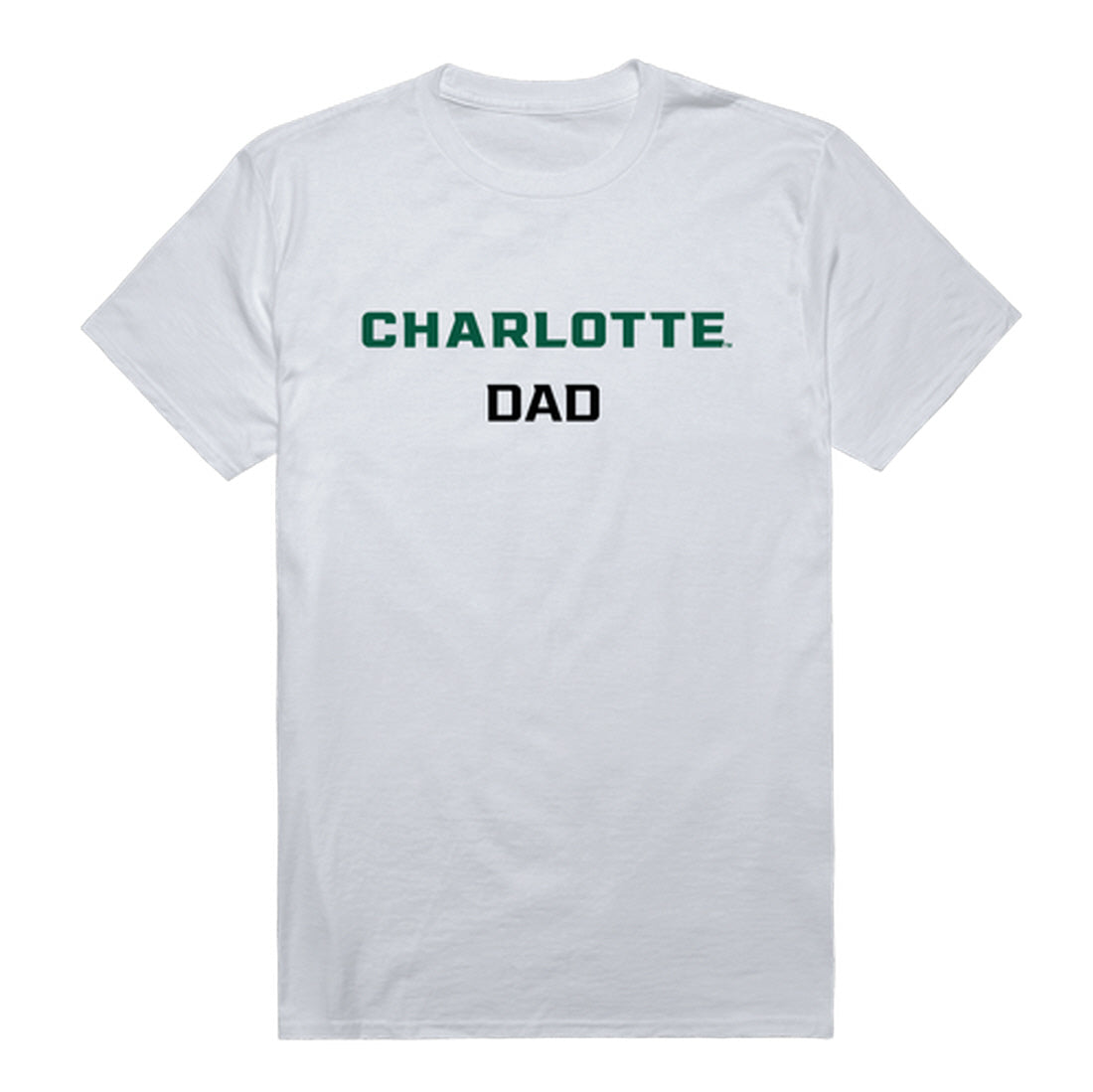 University of North Carolina at Charlotte 49ers Dad Tee T-Shirt - Forest Green, Small