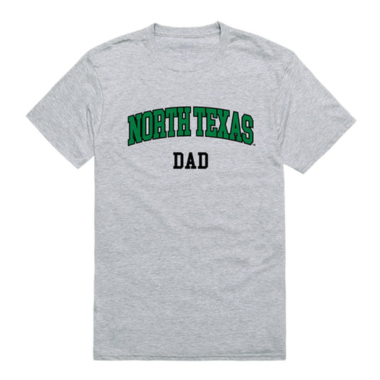 UNT University of North Texas Mean Green Dad Tee T-Shirt - Heather Grey, Small