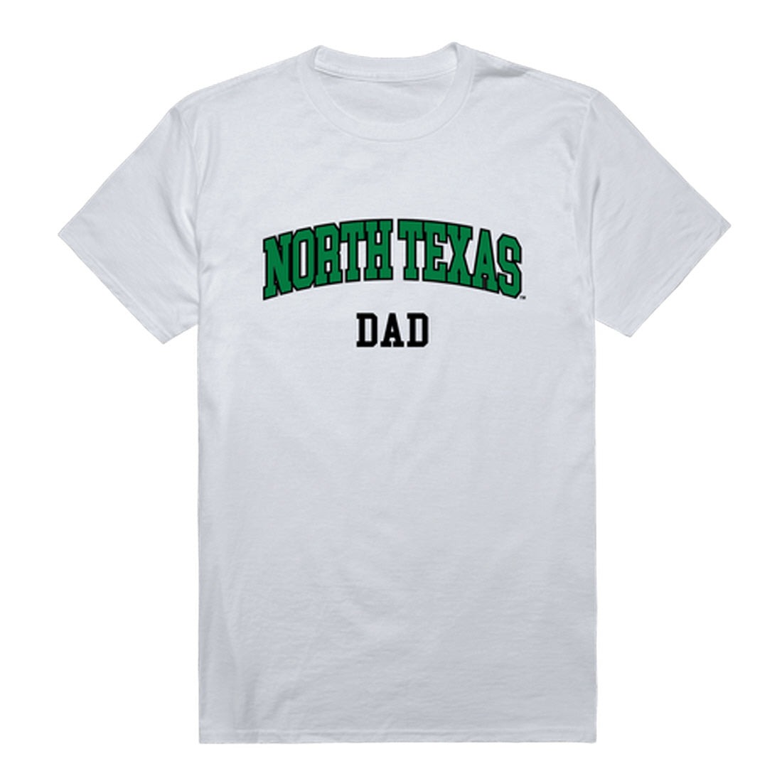 UNT University of North Texas Mean Green Dad Tee T-Shirt - Heather Grey, Small