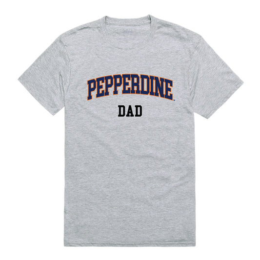 Pepperdine University Waves Dad Tee T-Shirt - Heather Grey, Small