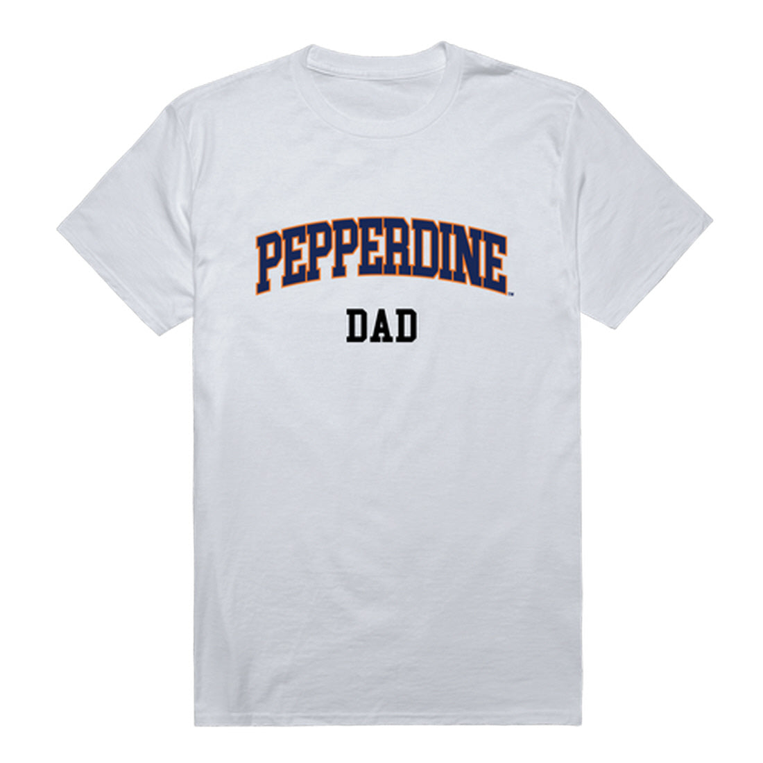 Pepperdine University Waves Dad Tee T-Shirt - Heather Grey, Small