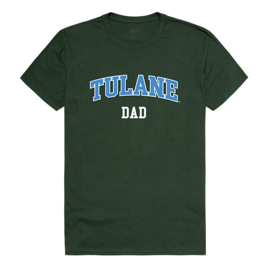 Tulane University Green Wave Dad Tee T-Shirt - Forest Green, Small