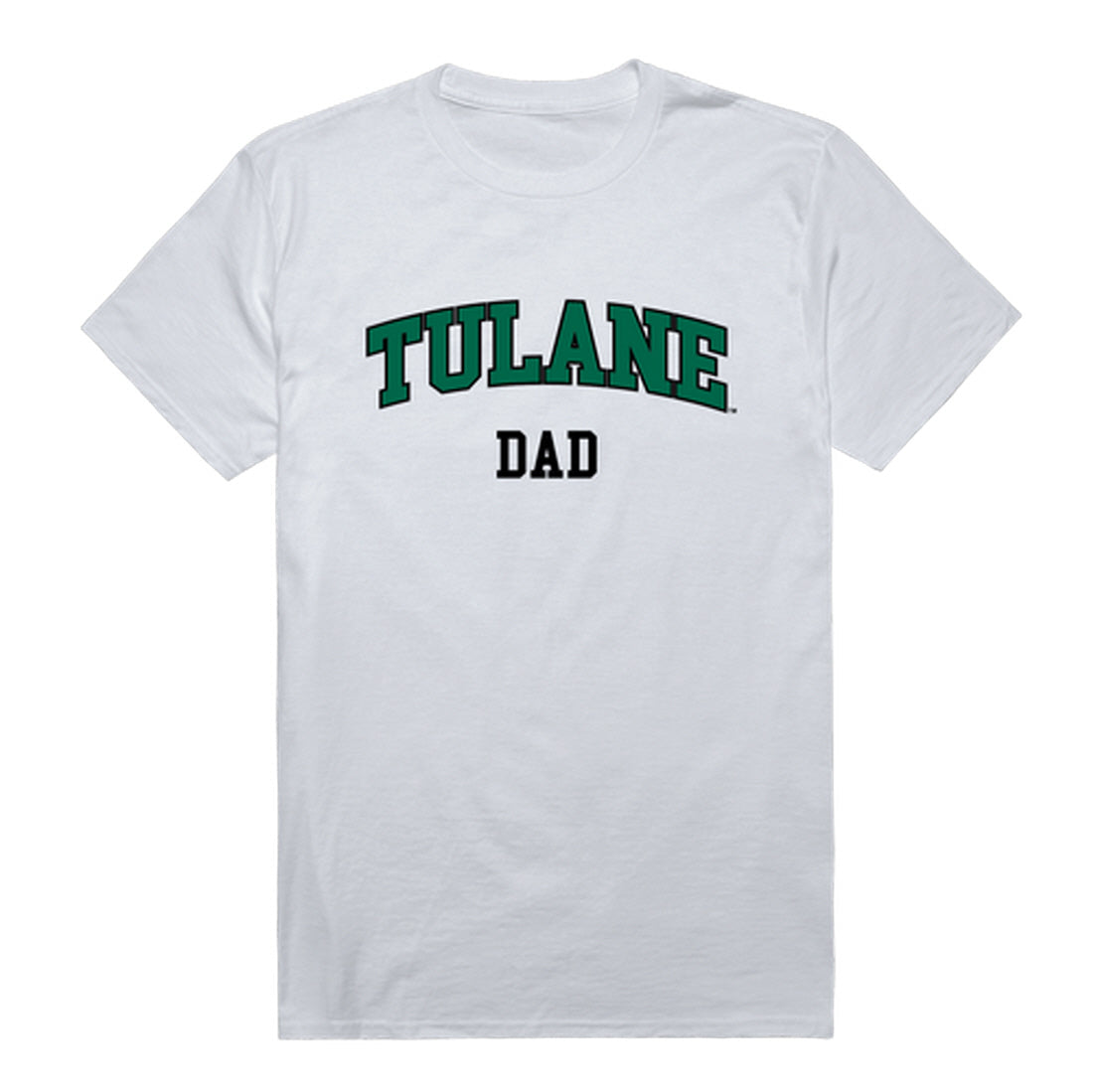 Tulane University Green Wave Dad Tee T-Shirt - Forest Green, Small