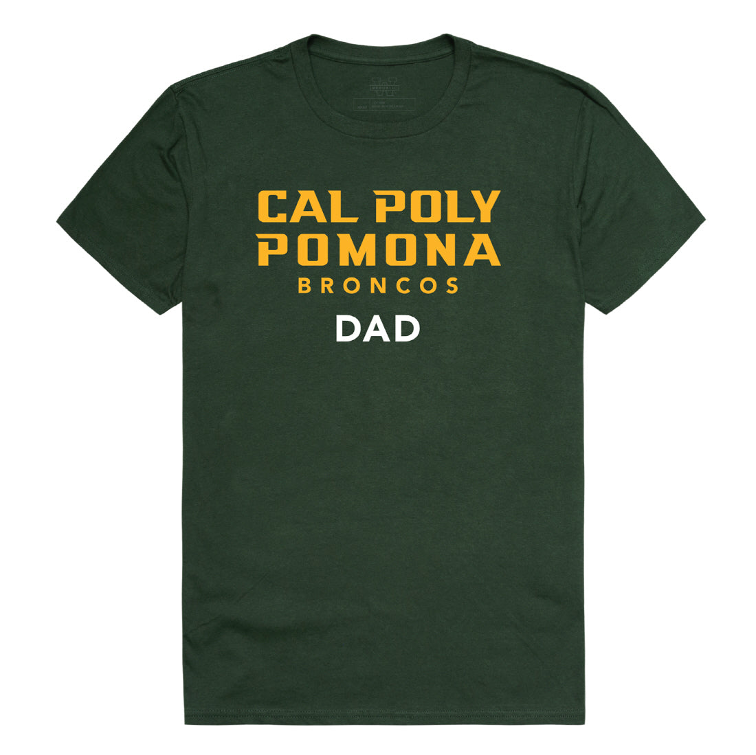 Cal Poly Pomona Broncos Dad Tee T-Shirt - Forest Green, Small