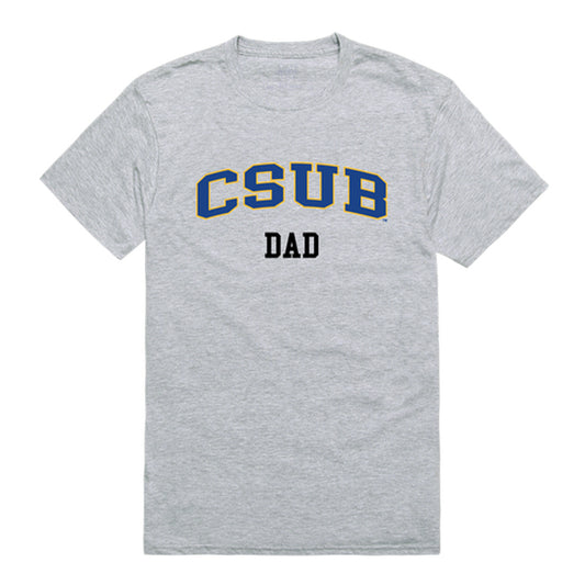 California State University Bakersfield Roadrunners Dad Tee T-Shirt - Heather Grey, Small