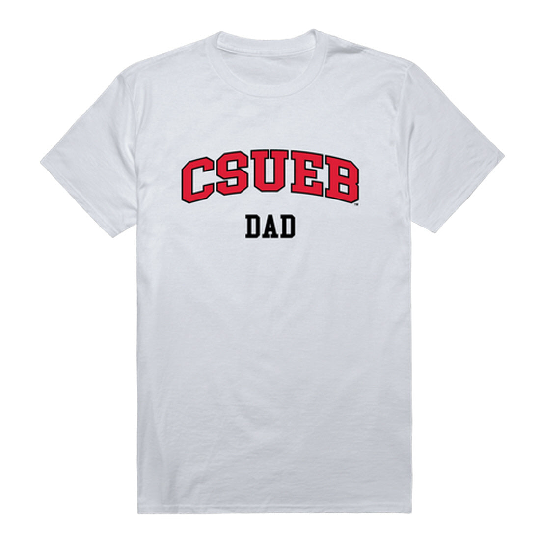 California State University East Bay Dad Tee T-Shirt - Heather Grey, Small