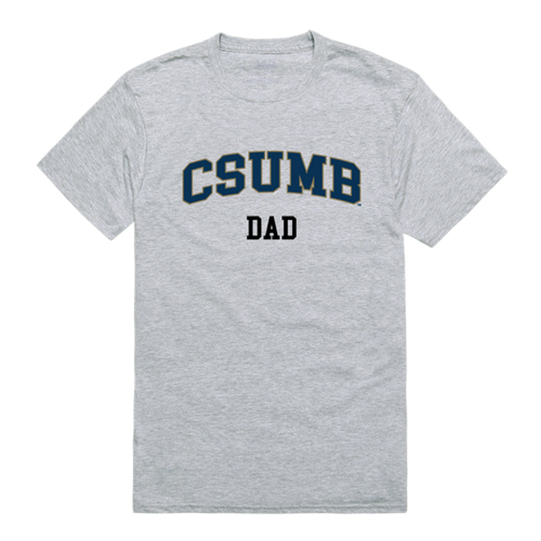 California State University Monterey Bay Otters Dad Tee T-Shirt - Heather Grey, Small