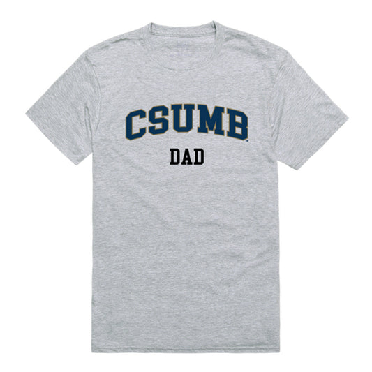 California State University Monterey Bay Otters Dad Tee T-Shirt - Heather Grey, Small