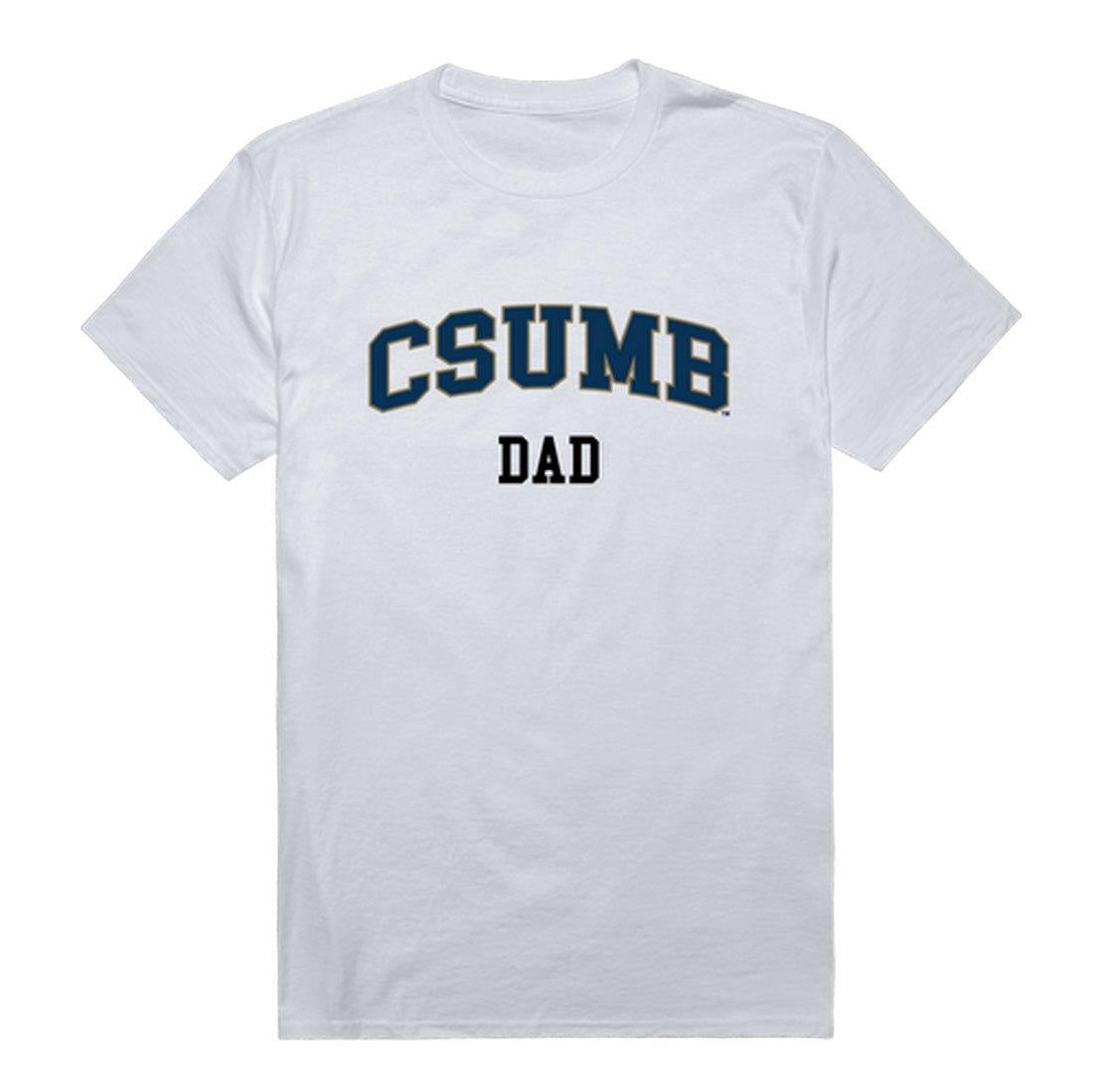 California State University Monterey Bay Otters Dad Tee T-Shirt - Heather Grey, Small