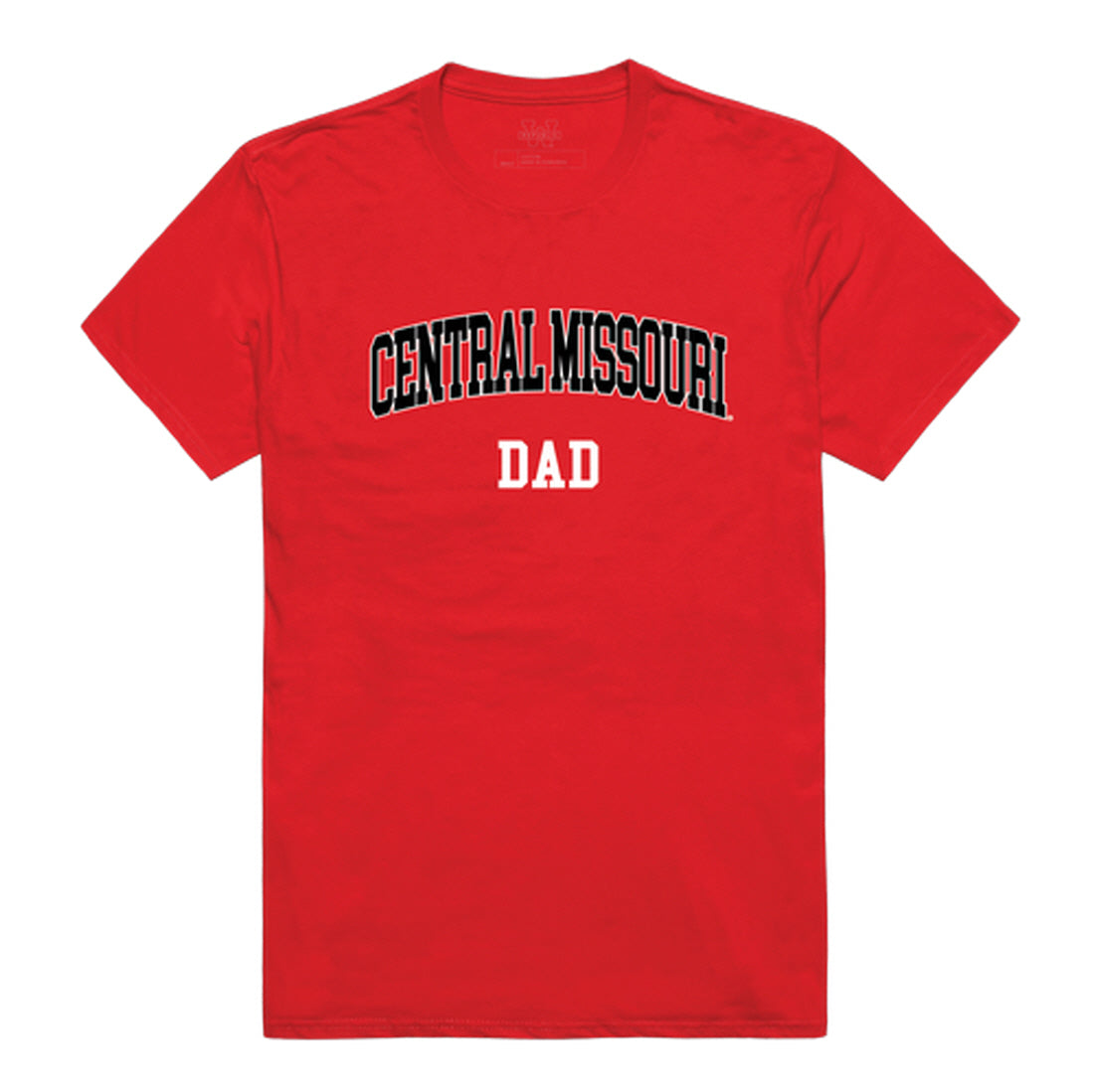 University of Central Missouri Mules Dad Tee T-Shirt - Heather Grey, Small