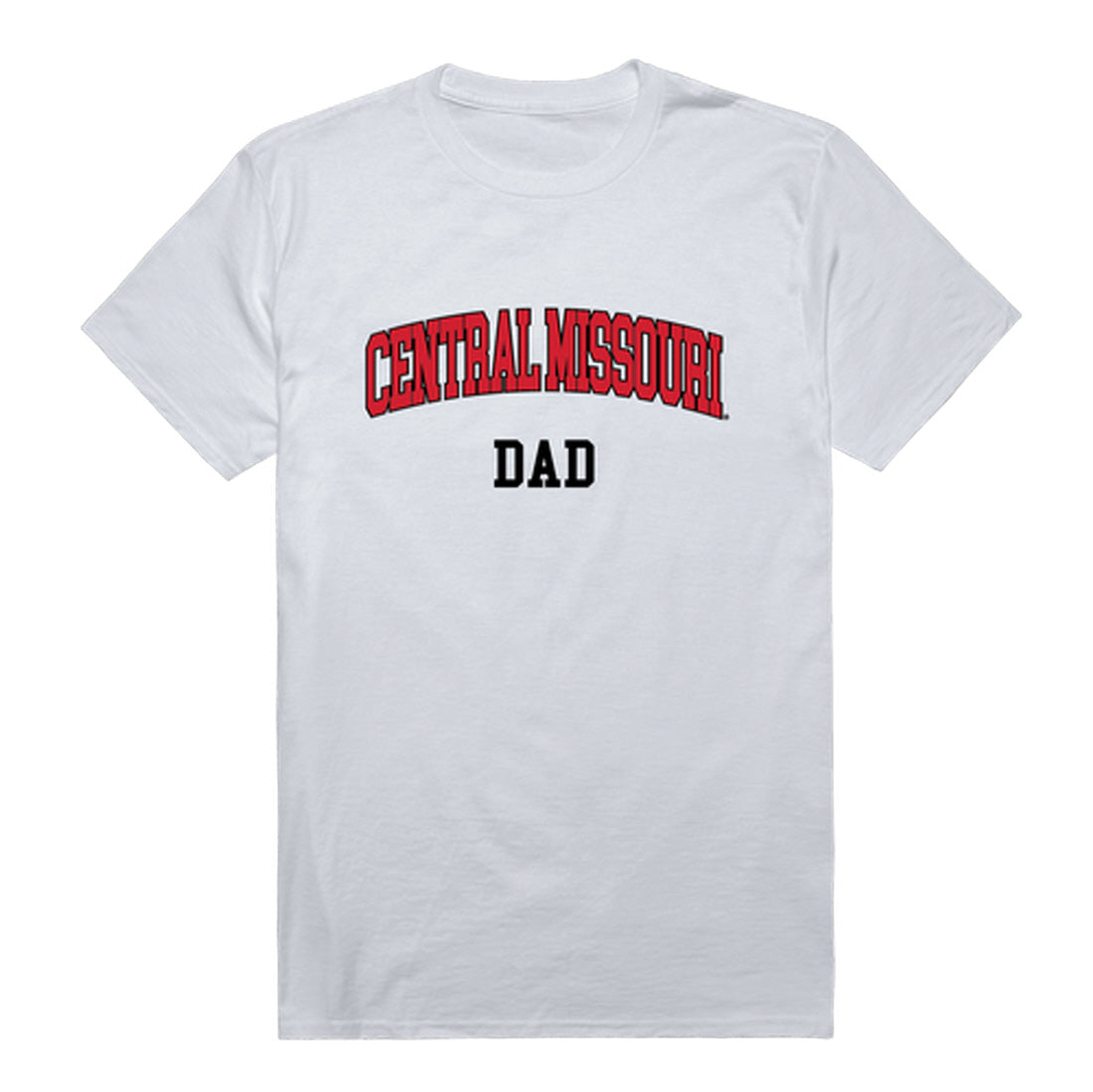 University of Central Missouri Mules Dad Tee T-Shirt - Heather Grey, Small