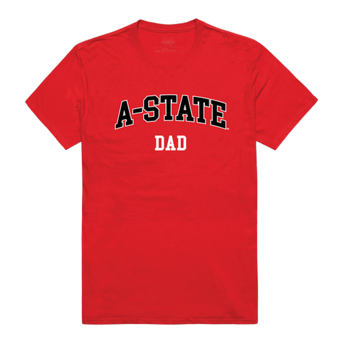 Arkansas State University Red Wolves Dad Tee T-Shirt - Heather Grey, Small