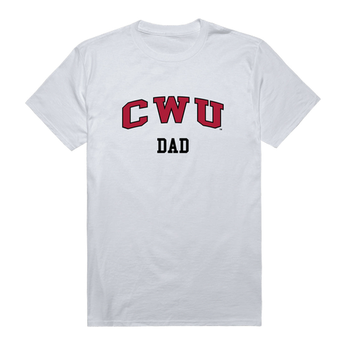 Central Washington University Wildcats Dad Tee T-Shirt - Cardinal, Small