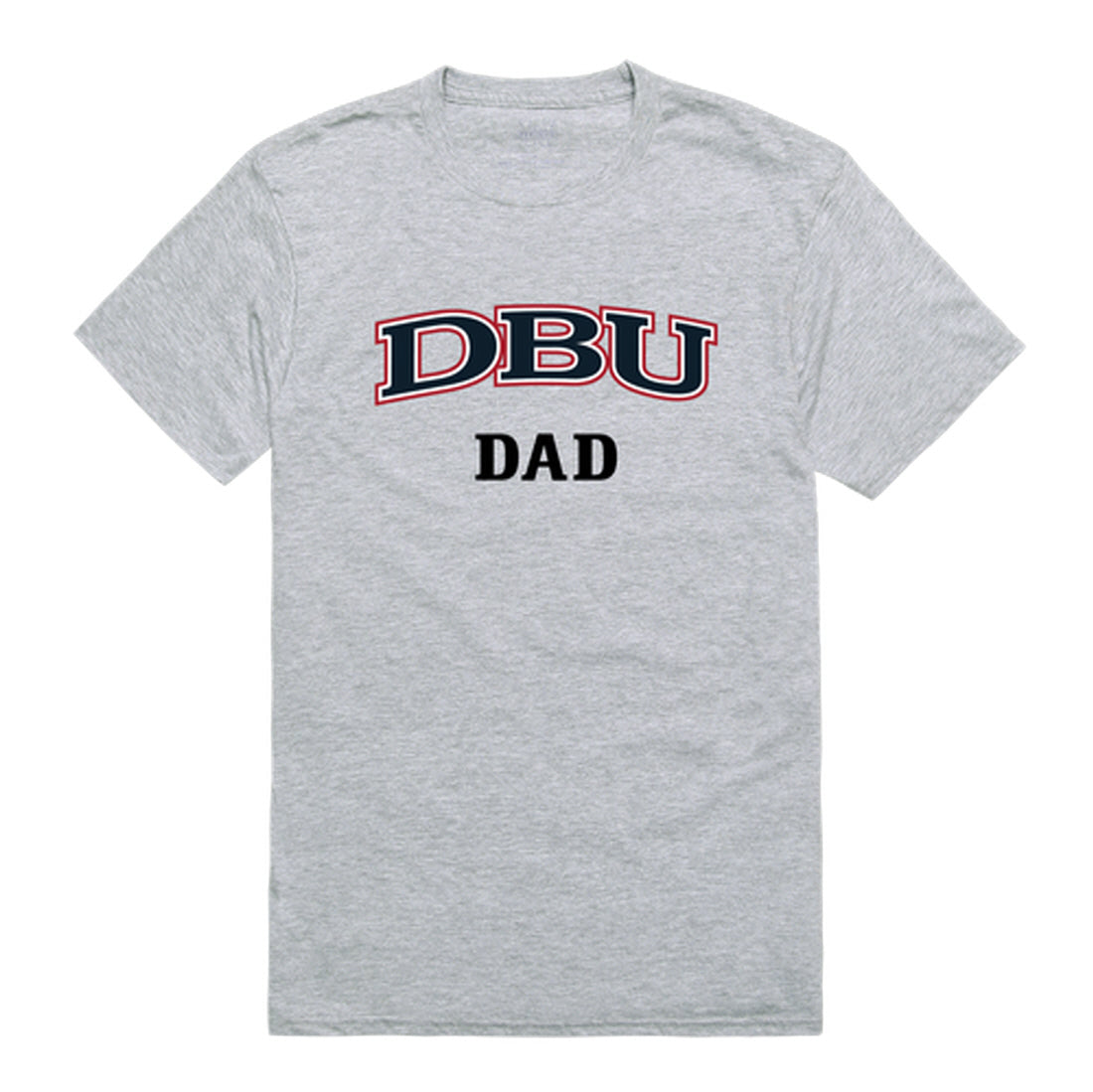 Dallas Baptist University Dad Tee T-Shirt - Heather Grey, Small