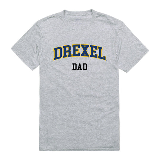 Drexel University Dragons Dad Tee T-Shirt - Heather Grey, Small