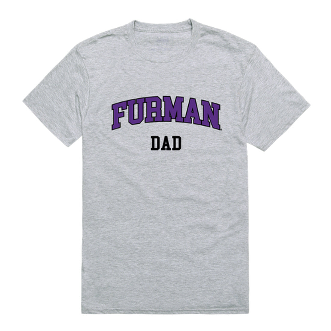 Furman University Paladins Dad Tee T-Shirt - Heather Grey, Small