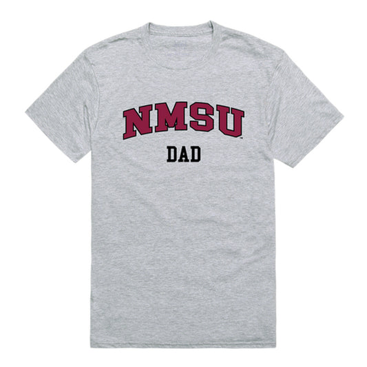 New Mexico State University Aggies Dad Tee T-Shirt - Heather Grey, Small