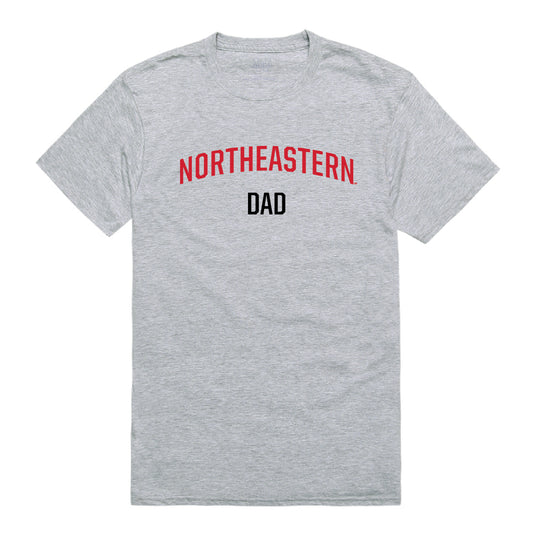 Northeastern University Huskies Dad Tee T-Shirt - Heather Grey, Small