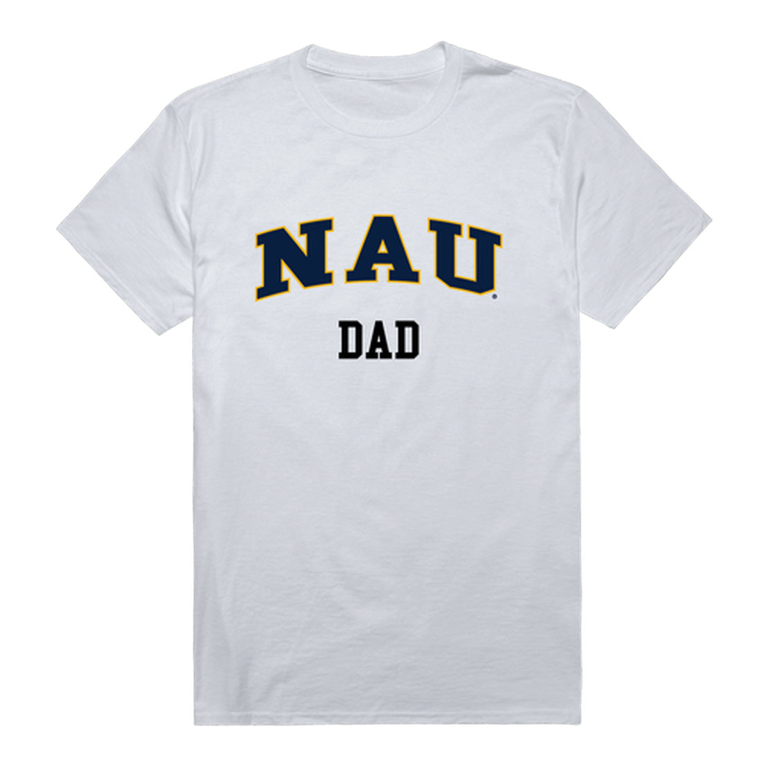 NAU Northern Arizona University Lumberjacks Dad Tee T-Shirt - Heather Grey, Small