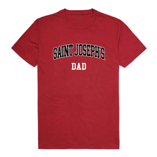 Saint Joseph's University Hawks Dad Tee T-Shirt - Cardinal, Small