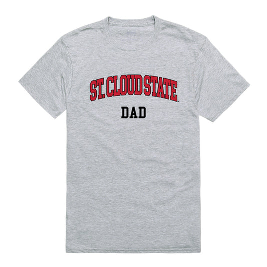 St. Cloud State University Huskies Dad Tee T-Shirt - Heather Grey, Small