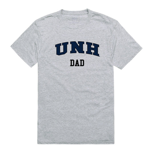 University of New Hampshire Wildcats Dad Tee T-Shirt - Heather Grey, Small