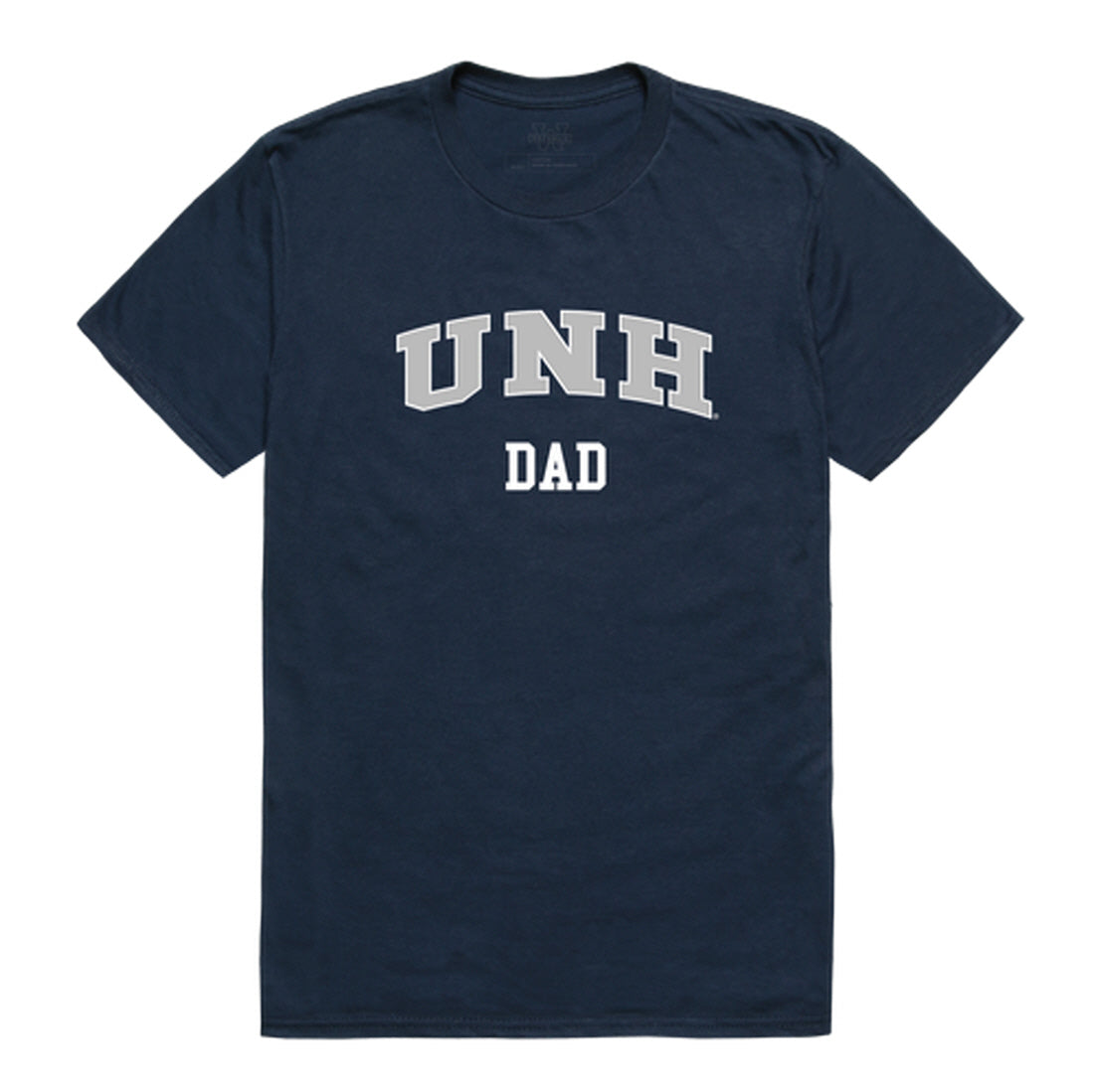 University of New Hampshire Wildcats Dad Tee T-Shirt - Heather Grey, Small