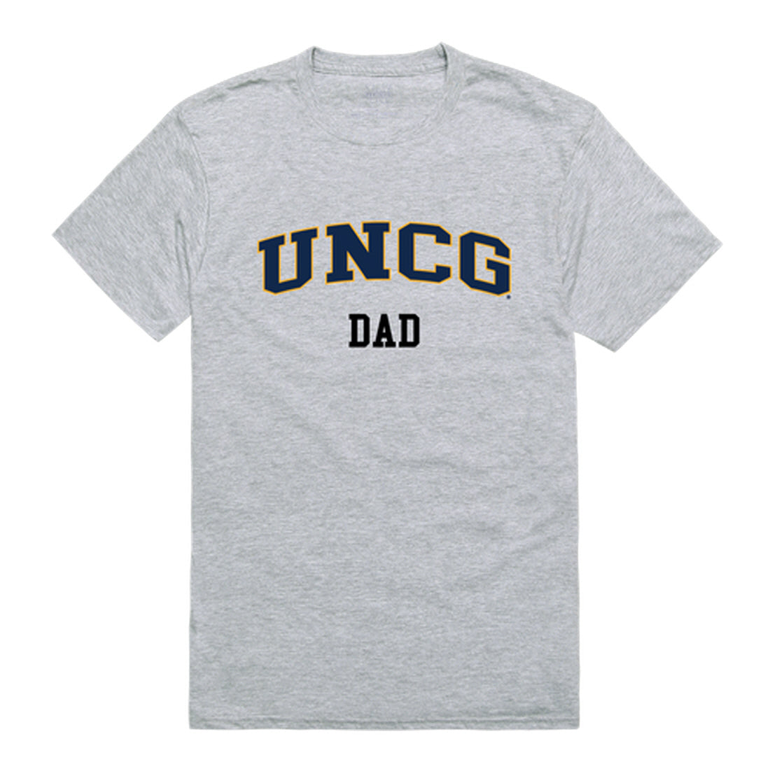 UNCG University of North Carolina at Greensboro Dad Tee T-Shirt - Heather Grey, Small