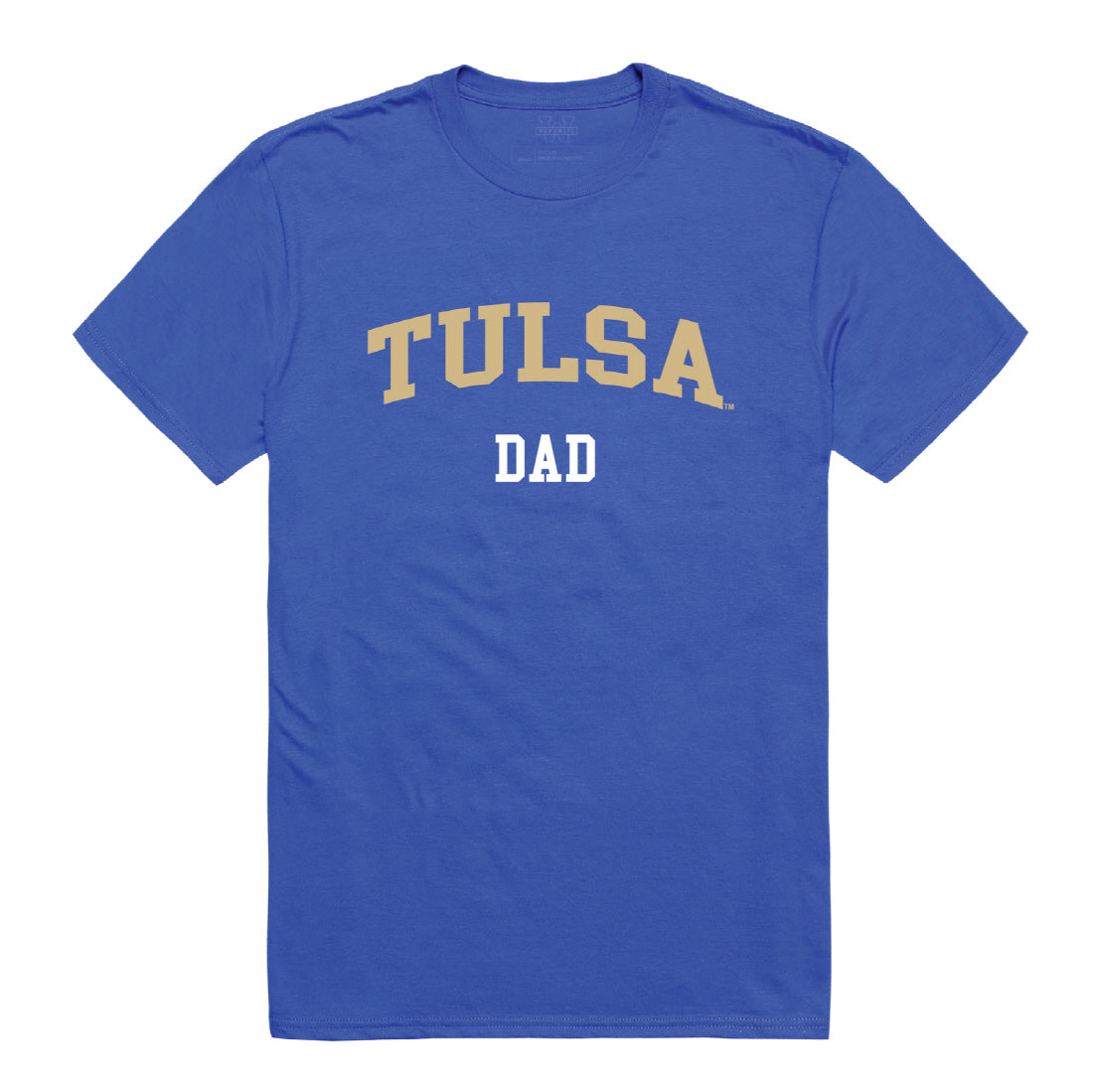 University of Tulsa Golden Hurricane Dad Tee T-Shirt - Heather Grey, Small