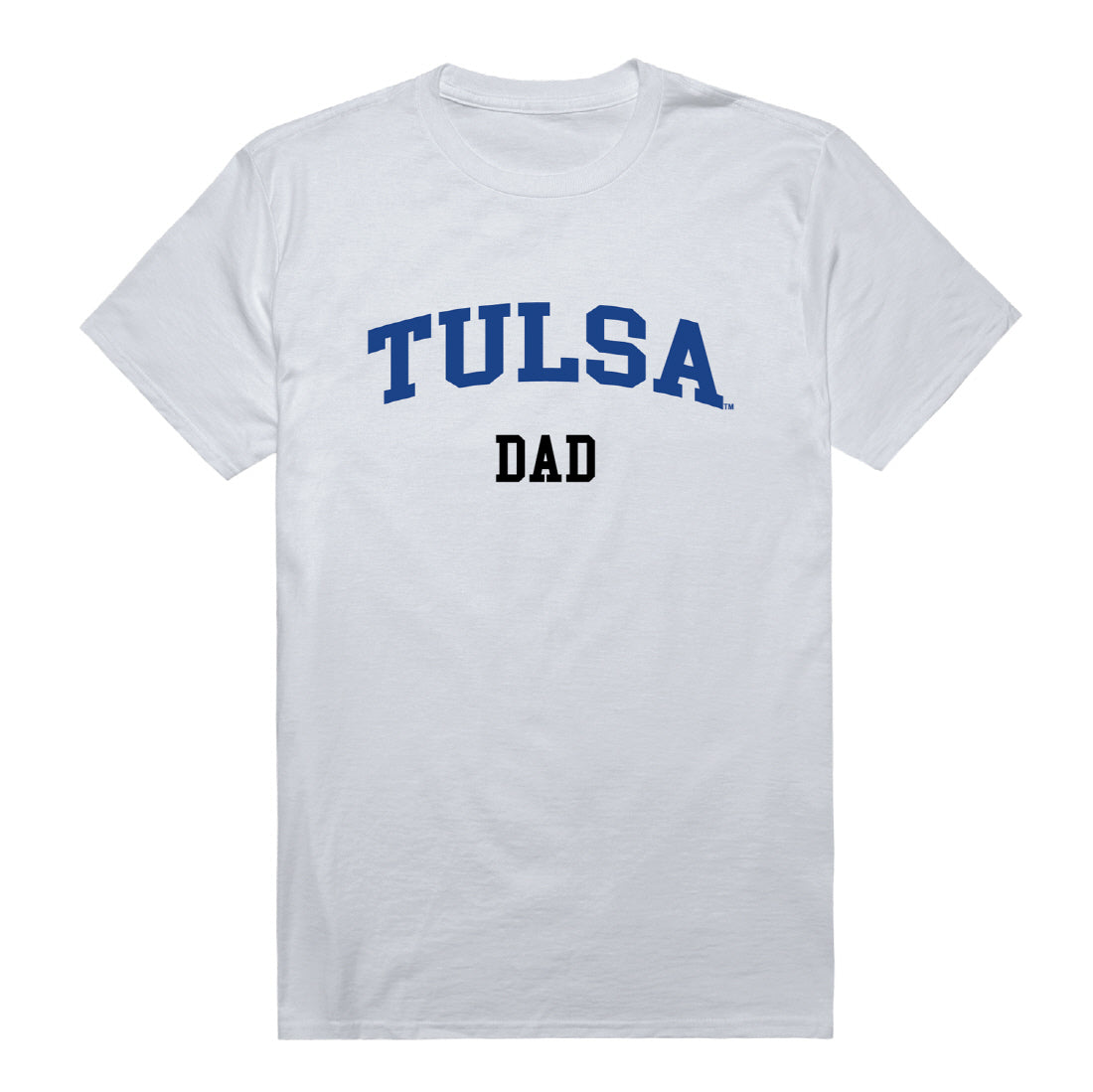 University of Tulsa Golden Hurricane Dad Tee T-Shirt - Heather Grey, Small