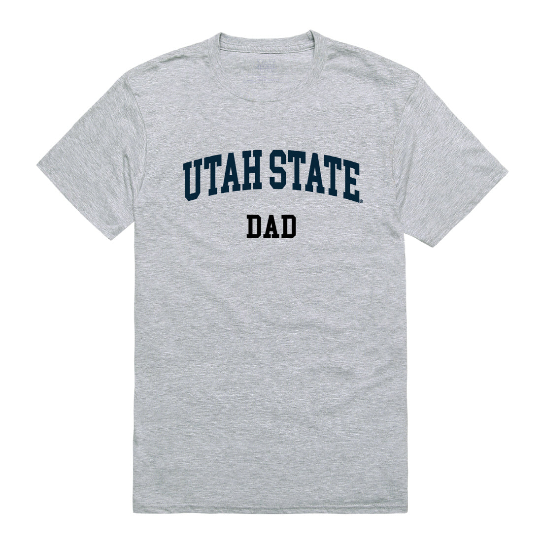 Utah State University Aggies Dad Tee T-Shirt - Heather Grey, Small