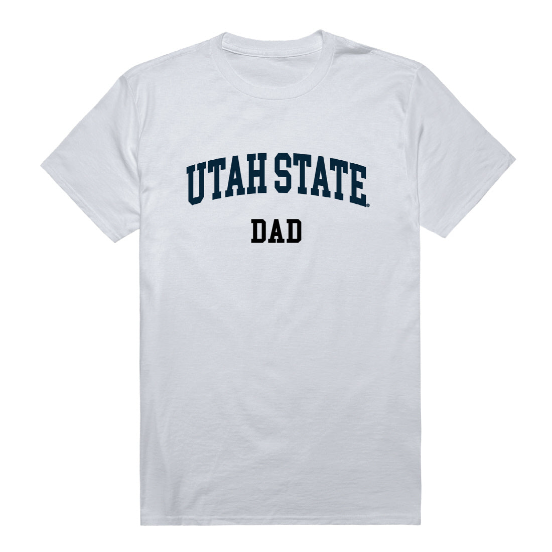 Utah State University Aggies Dad Tee T-Shirt - Heather Grey, Small