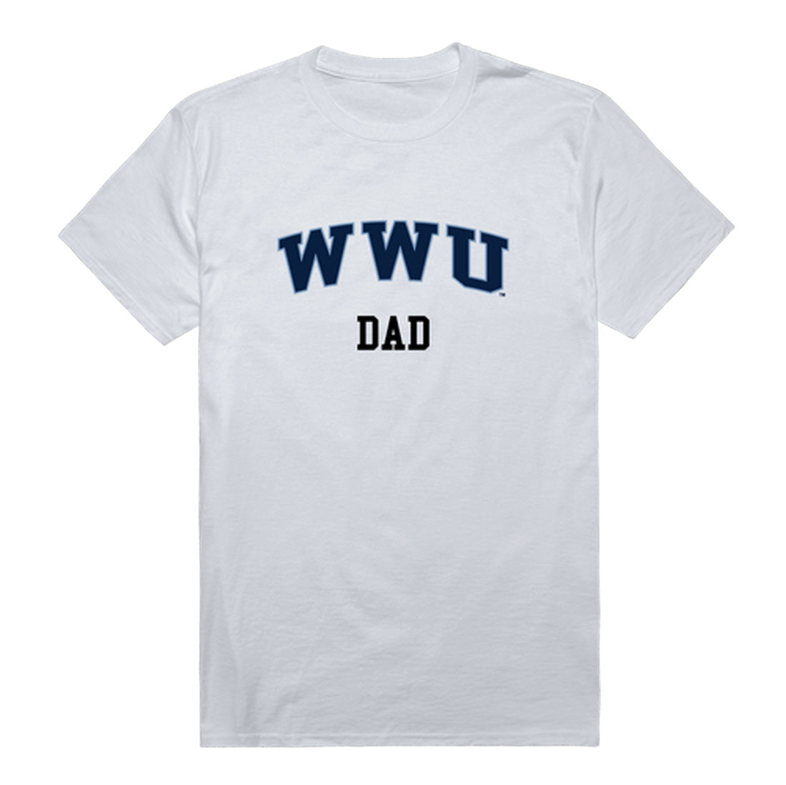 Western Washington University Vikings Dad Tee T-Shirt - Heather Grey, Small