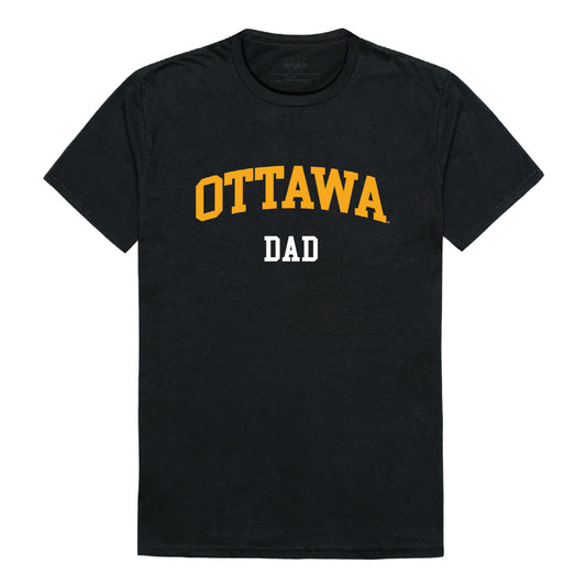 Ottawa University Braves Dad Tee T-Shirt - Black, Small