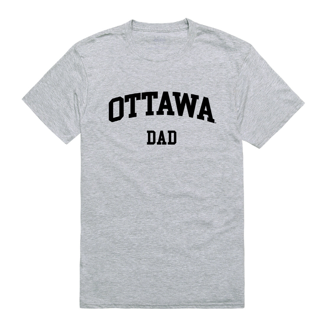 Ottawa University Braves Dad Tee T-Shirt - Black, Small