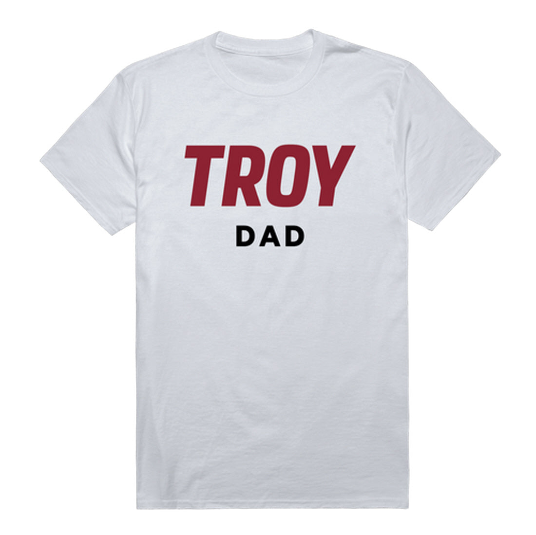 Troy University Trojans Dad Tee T-Shirt - Cardinal, Small