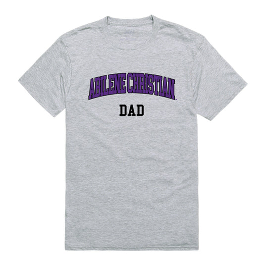 Abilene Christian University Wildcats Dad Tee T-Shirt - Heather Grey, Small