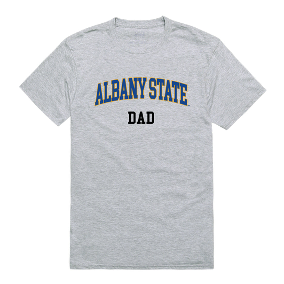 Albany State University Golden Rams Dad Tee T-Shirt - Heather Grey, Small