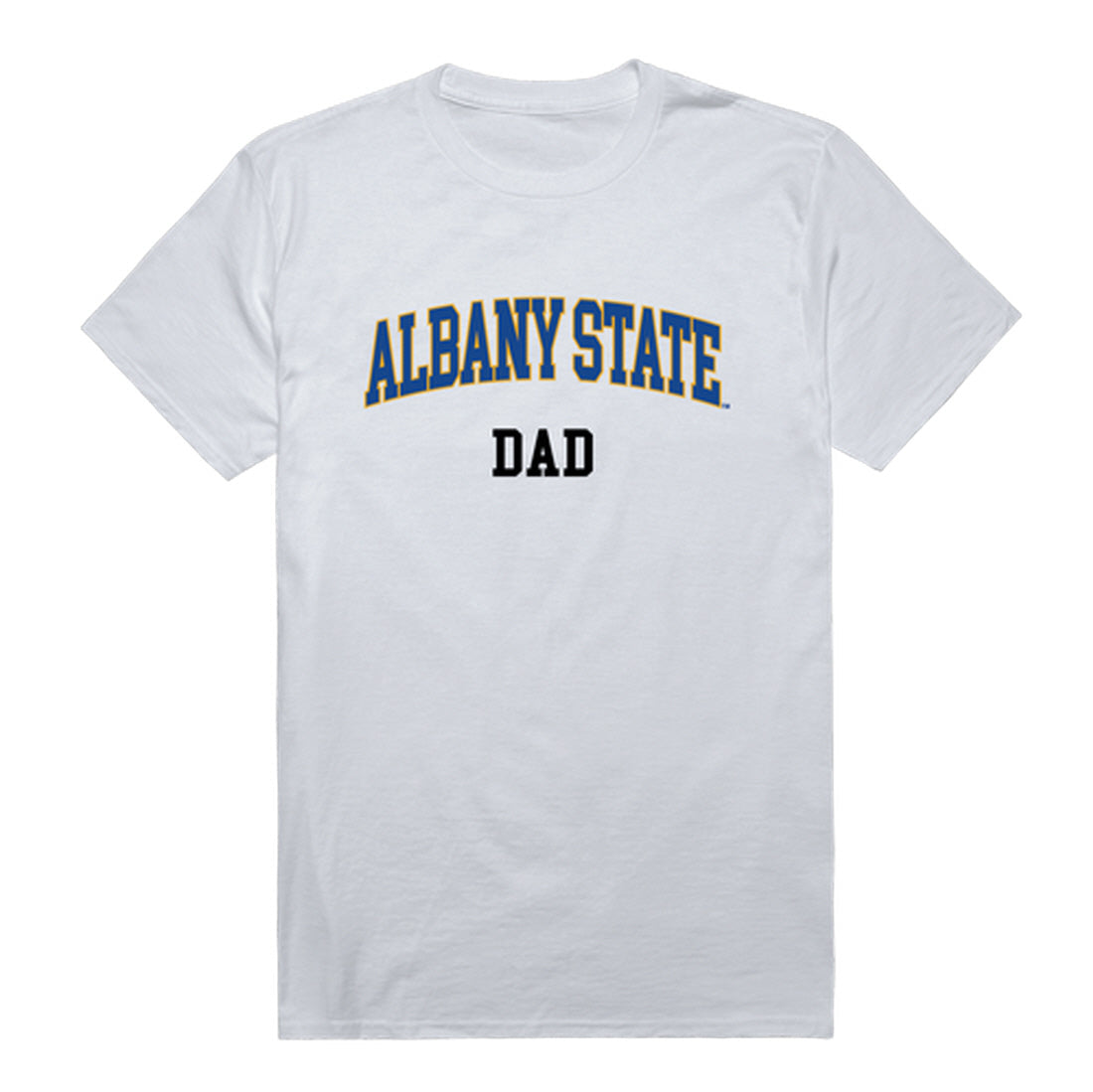 Albany State University Golden Rams Dad Tee T-Shirt - Heather Grey, Small