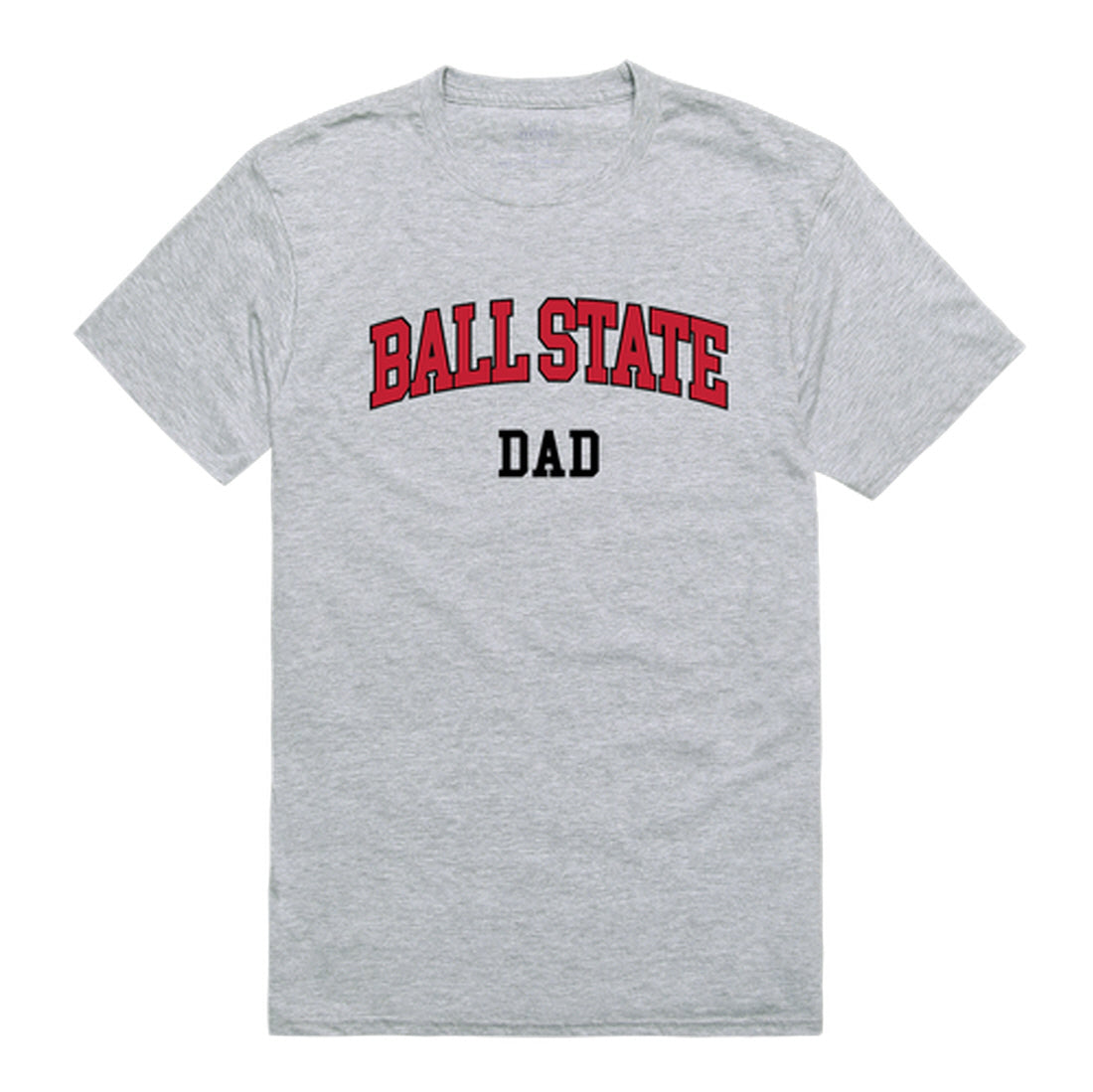 Ball State University Cardinals Dad Tee T-Shirt - Heather Grey, Small