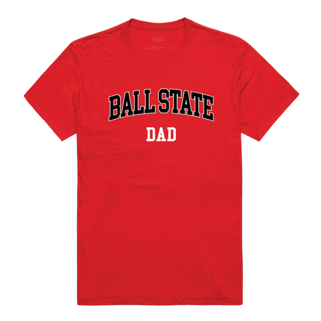 Ball State University Cardinals Dad Tee T-Shirt - Heather Grey, Small