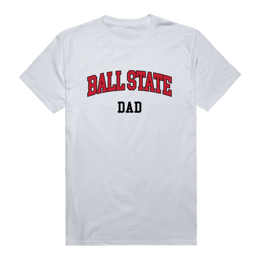 Ball State University Cardinals Dad Tee T-Shirt - Heather Grey, Small