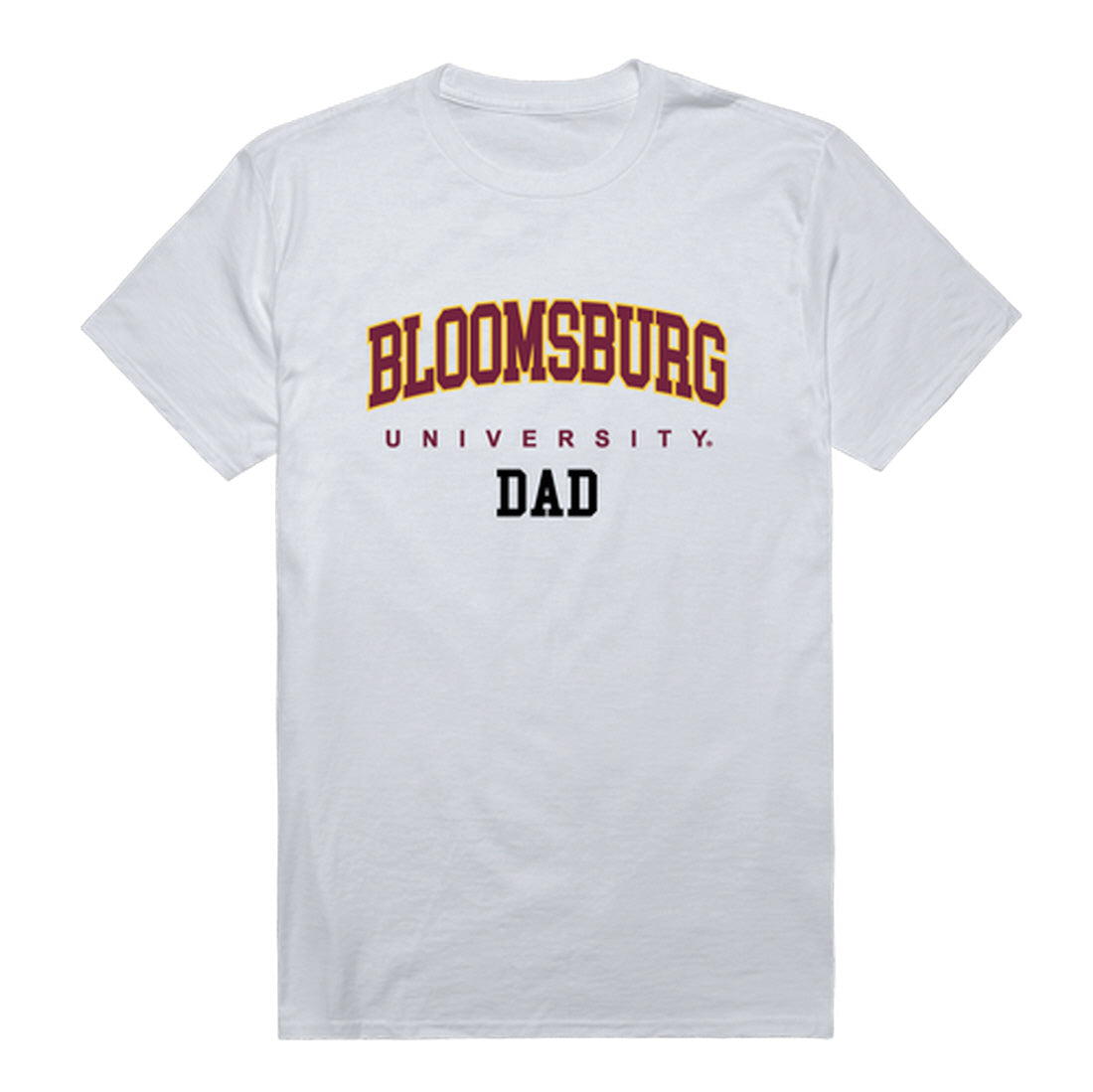 Bloomsburg University of Pennsylvania Huskies Dad Tee T-Shirt - Heather Grey, Small