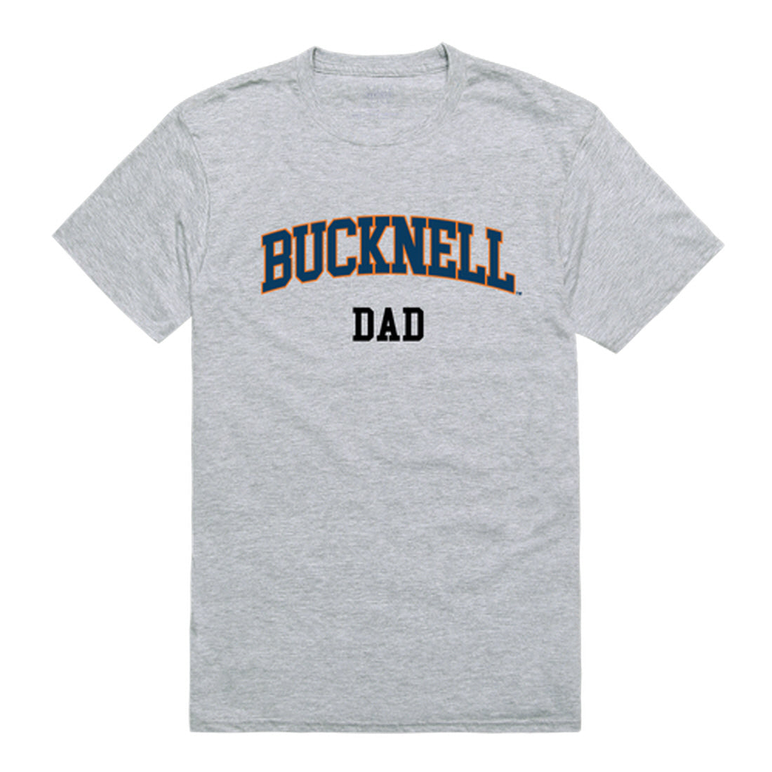 Bucknell University Bison Dad Tee T-Shirt - Heather Grey, Small