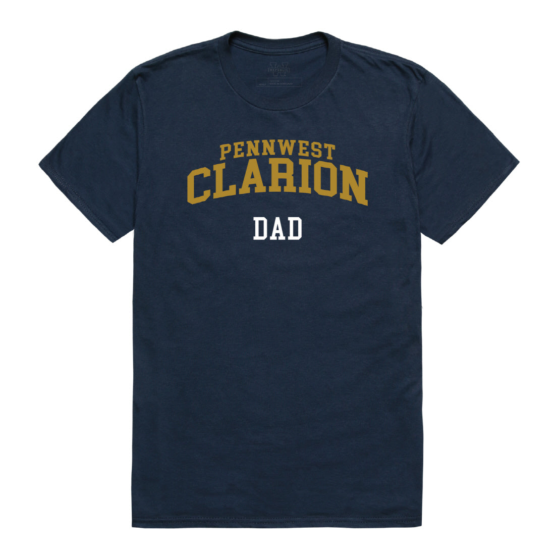 Pennsylvania Western University Clarion Dad Tee T-Shirt - Heather Grey, Small