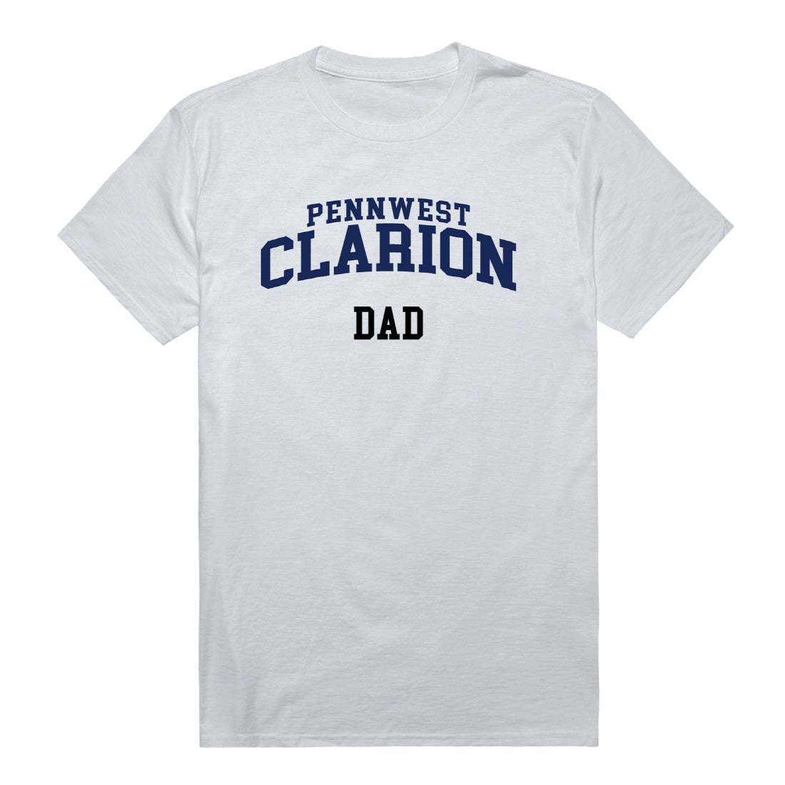 Pennsylvania Western University Clarion Dad Tee T-Shirt - Heather Grey, Small