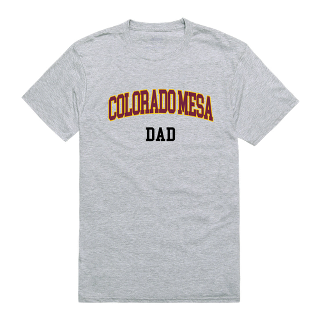 Colorado Mesa University Mavericks Dad Tee T-Shirt - Heather Grey, Small