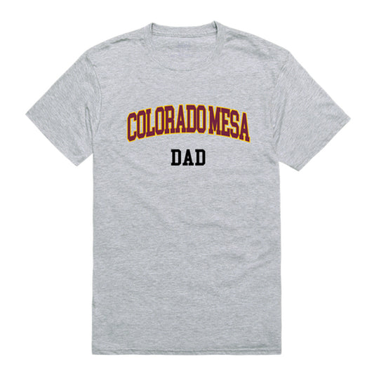 Colorado Mesa University Mavericks Dad Tee T-Shirt - Heather Grey, Small